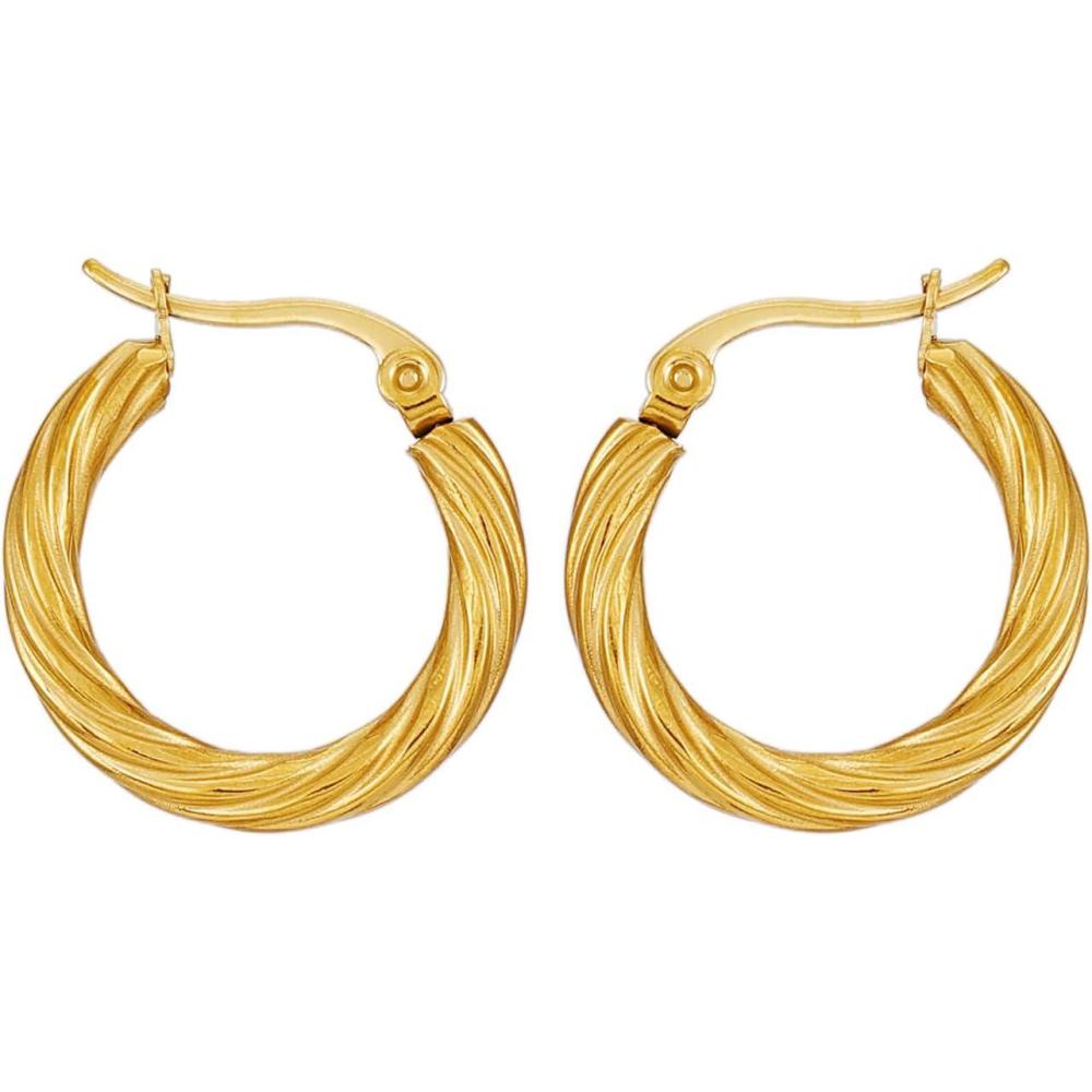 imageLucky Brand Real Gold Plated Hoop Earrings