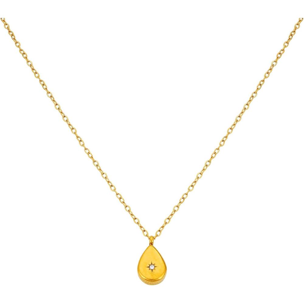 imageLucky Brand Real Gold Plated Teardrop Necklace
