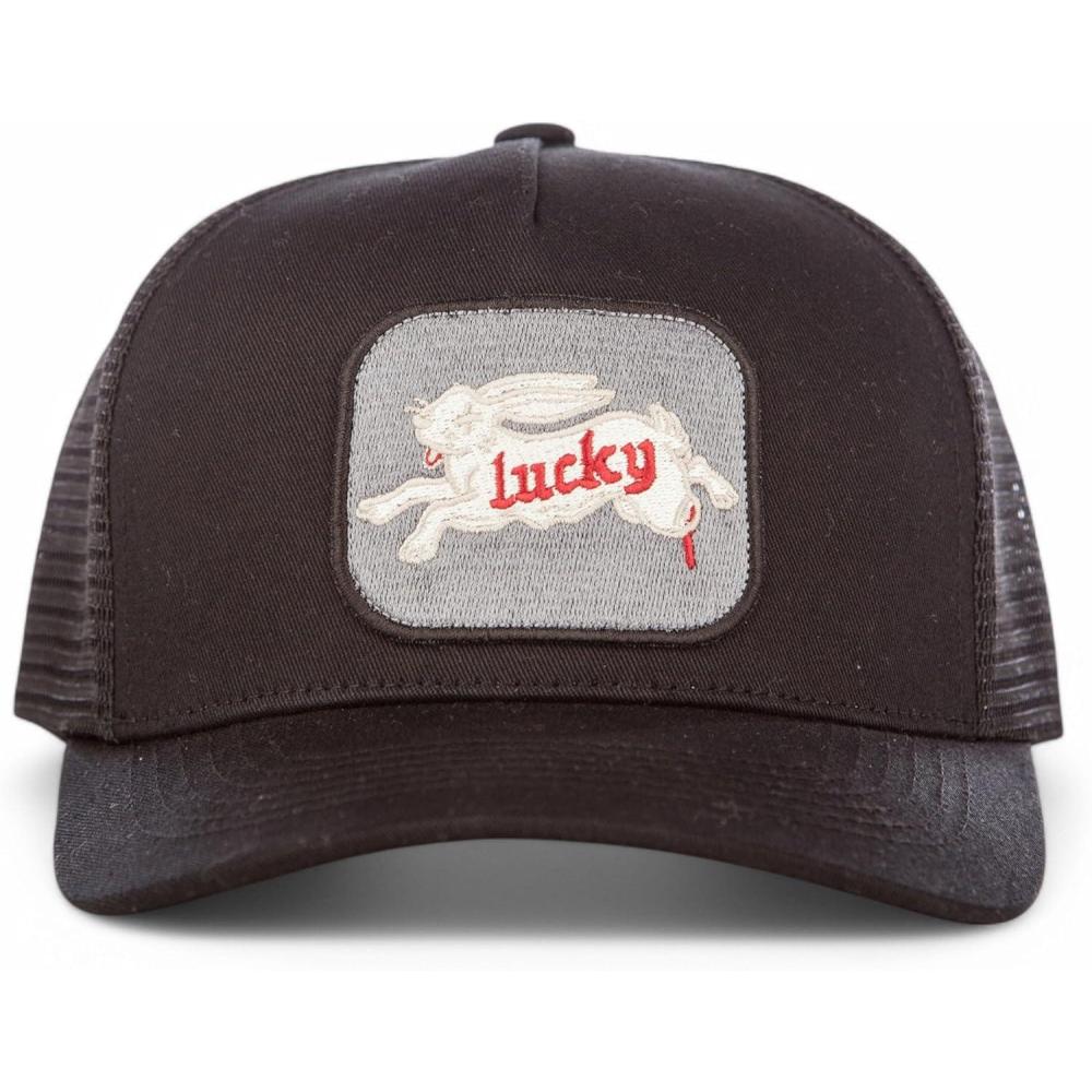 imageLucky Brand Trucker Hat  Snapback  Adjustable  Mesh Back  Retro  Baseball Cap  Golf  Fishing  American HeritageRabbit Foot  Black