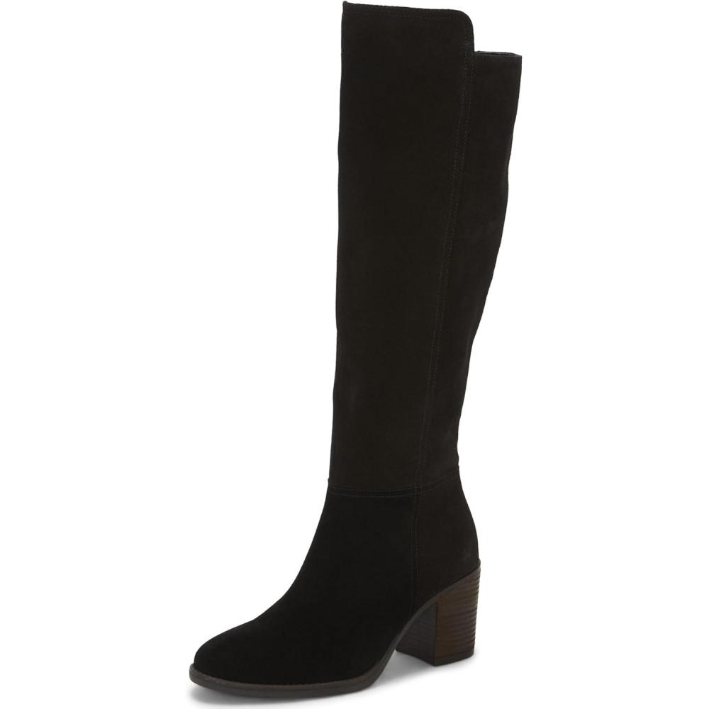 imageLucky Brand Womens Bonnay Extra Wide Calf Knee High BootBlack Extra Wide Calf