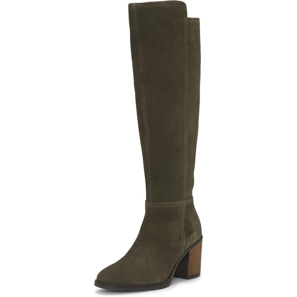 imageLucky Brand Womens Bonnay Extra Wide Calf Knee High BootKhaki Extra Wide Calf