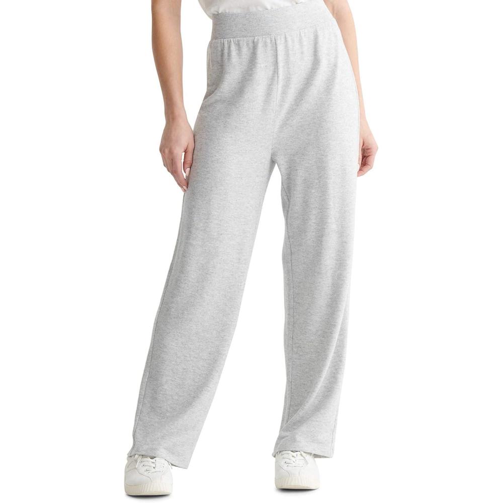 imageLucky Brand Womens Cloud Jersey Wide Leg PantHeather Grey
