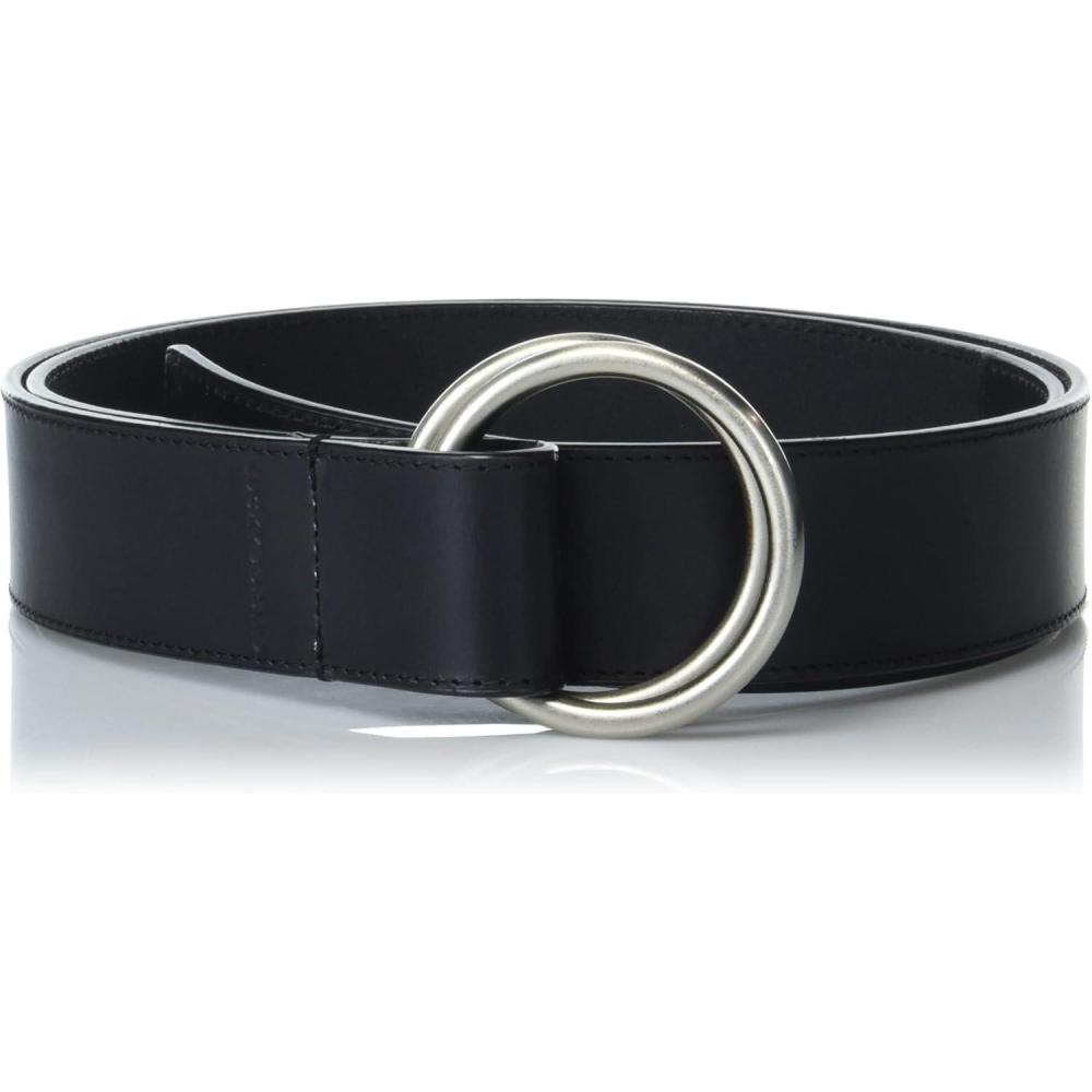 imageLucky Brand Womens Fashion Leather Belt  Stylish  Trend  Classic  Modern  Jean  Pant  Skirt  DressDouble Ring Pullback  Black