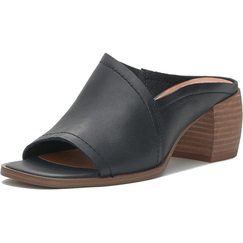 imageLucky Brand Womens Jemie Mule SandalHeeled SandalBlack