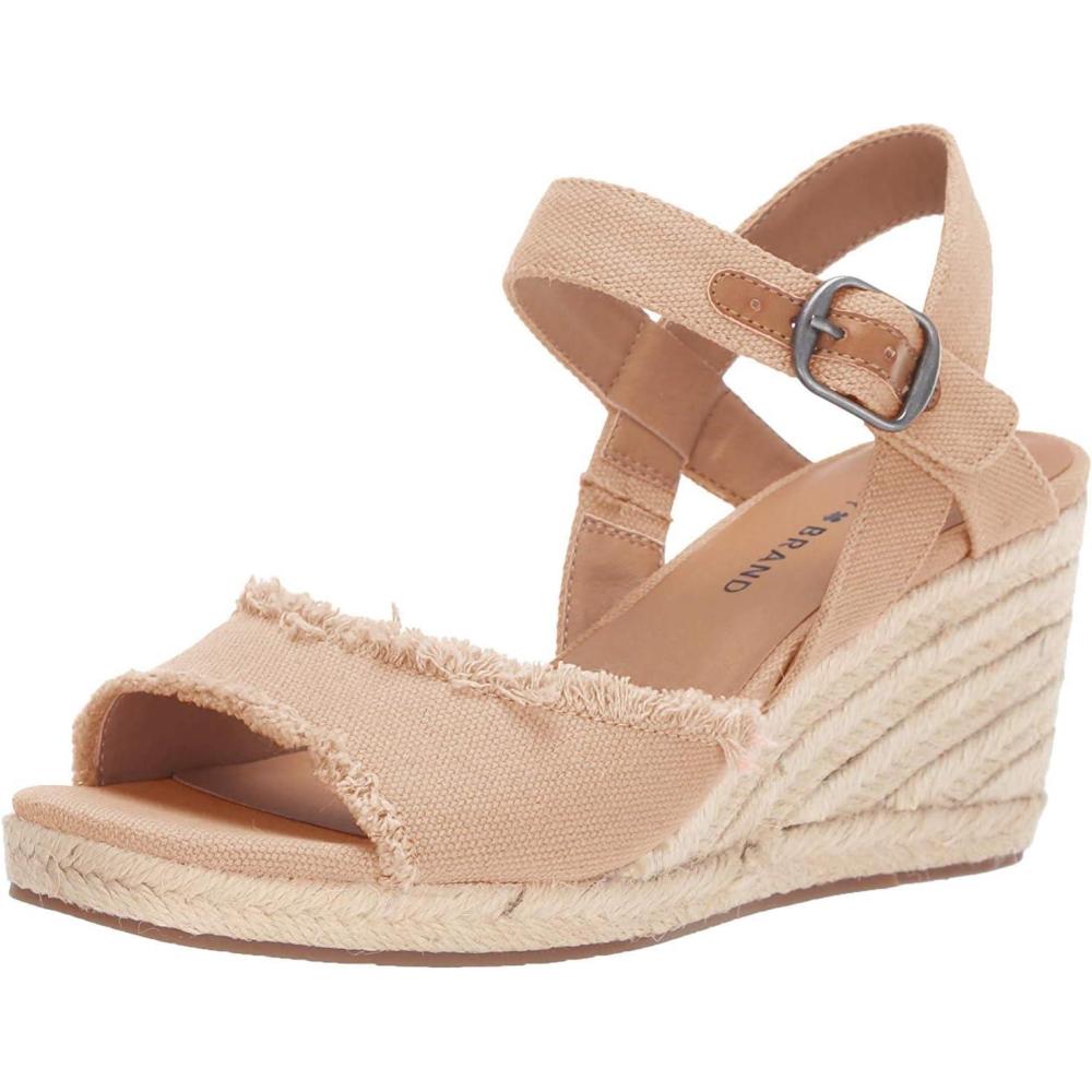 imageLucky Brand Womens Mindra Espadrille Wedge SandalTravertine