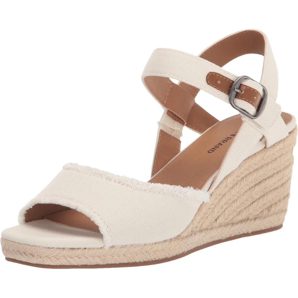 imageLucky Brand Womens Mindra Espadrille Wedge SandalWhite
