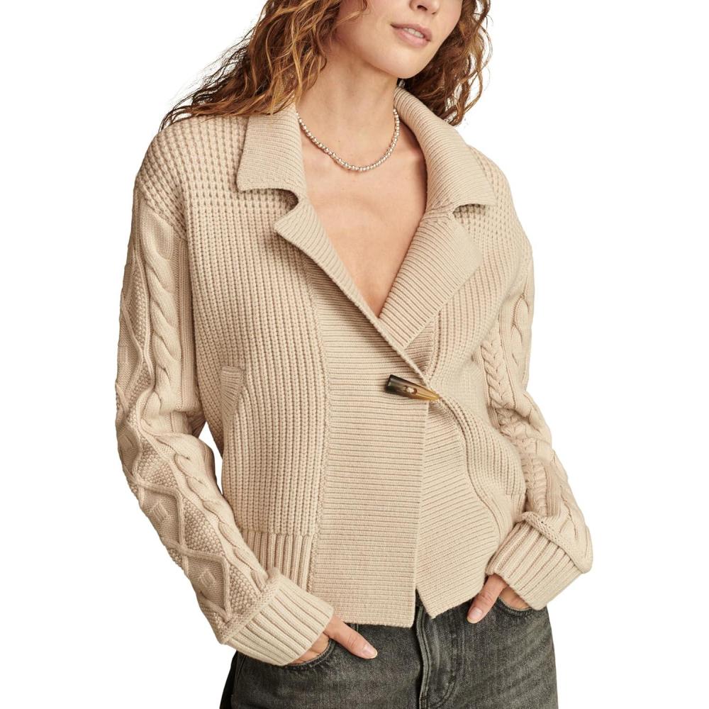 imageLucky Brand Womens Mixed Yarn OTTOat Milk