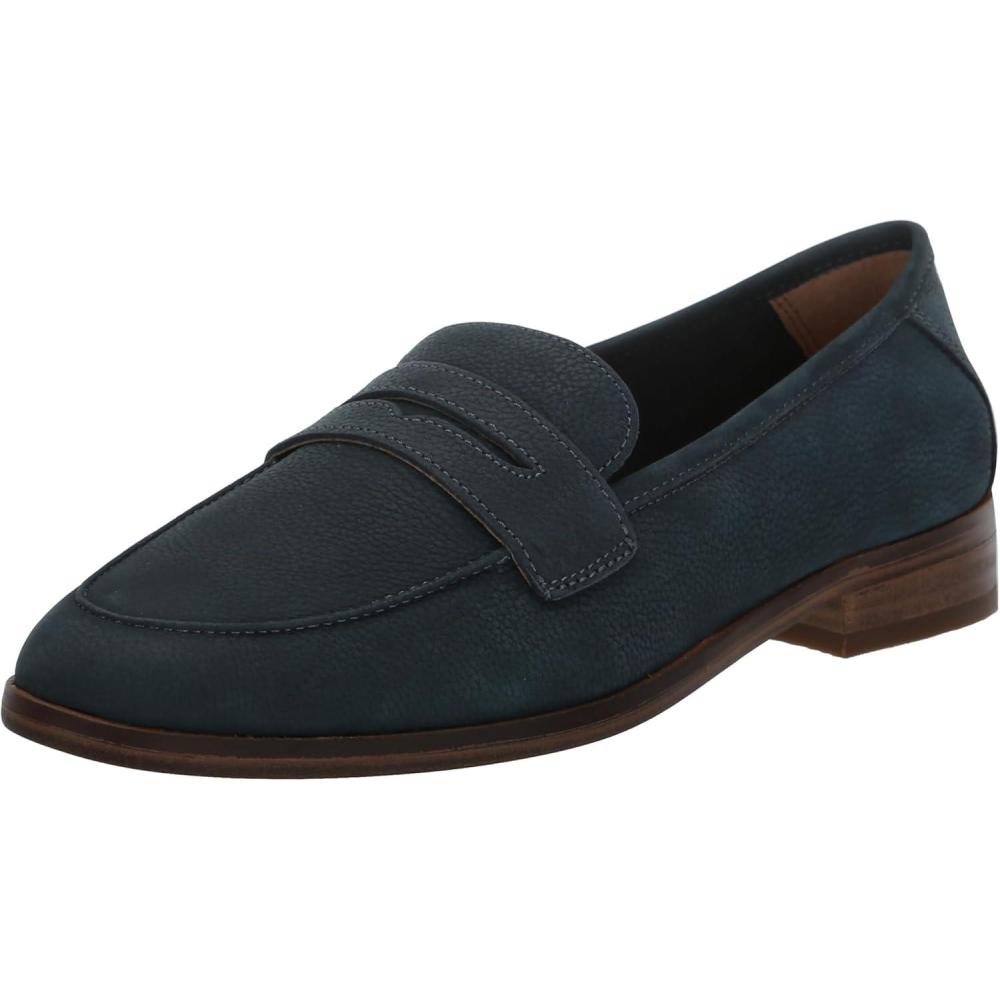 imageLucky Brand Womens Parmin Heeled Loafer FlatMidnight