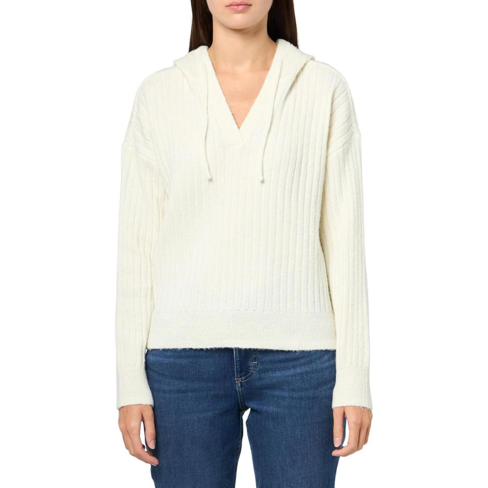 imageLucky Brand Womens Pullover Ribbed Hoodie 7ggMarshmallow