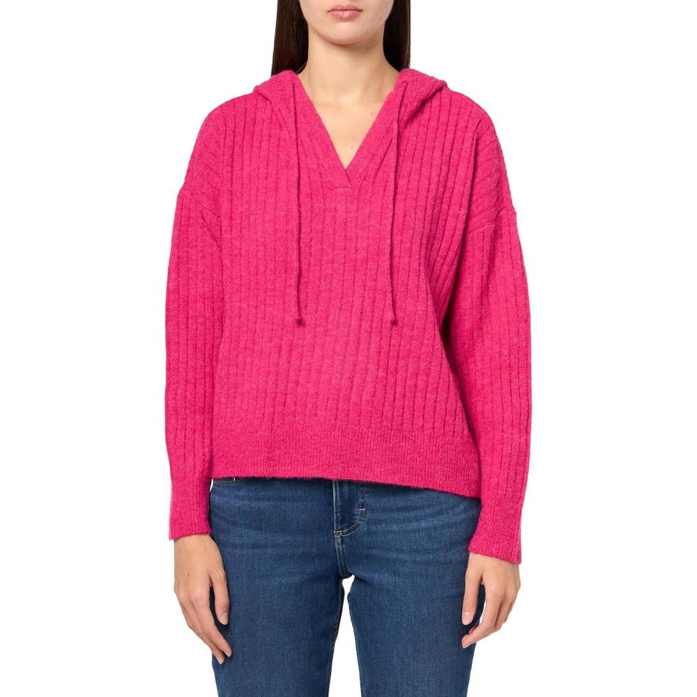 imageLucky Brand Womens Pullover Ribbed Hoodie 7ggPink Power
