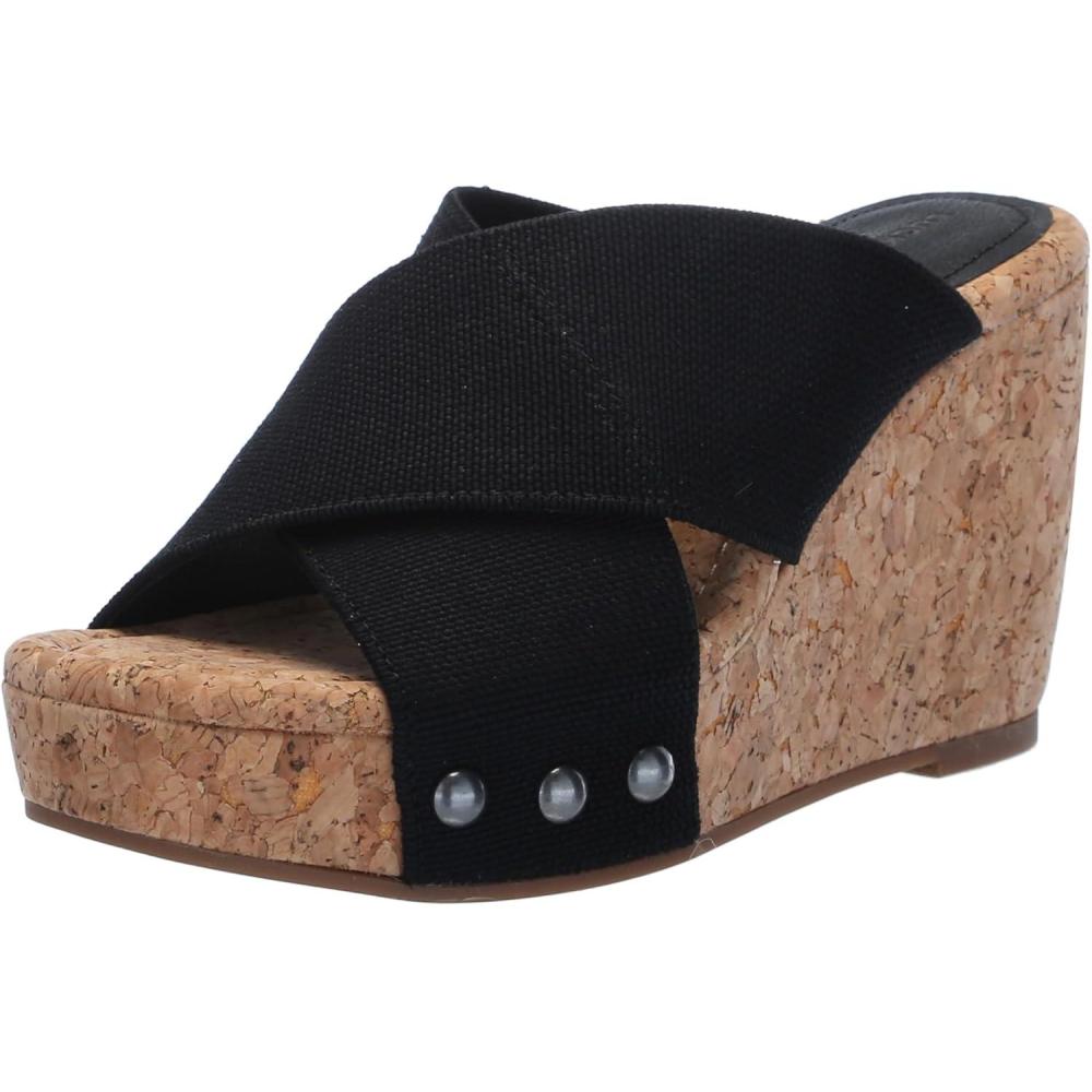 imageLucky Brand Womens Valmai Wedge SandalBlack