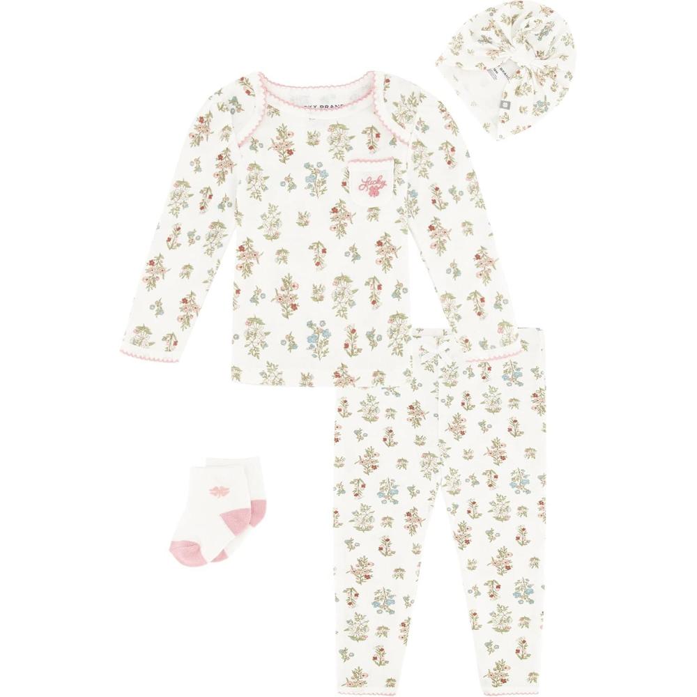imageLucky Brand boys 3 Pieces Pant SetWhiteCountry Rose