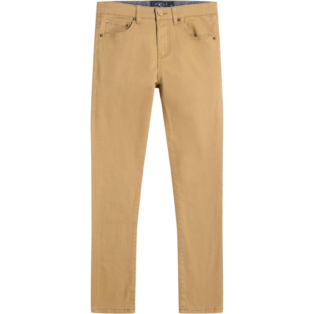 imageSkinny Fit Stretch Twill Pants 5Pocket Style Zipper Fly ampamp Button ClosureLegacy Beige