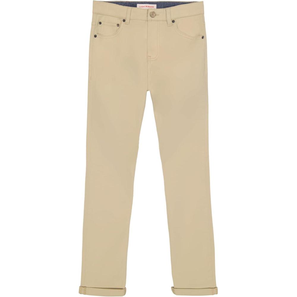 imageSkinny Fit Stretch Twill Pants 5Pocket Style Zipper Fly ampamp Button ClosurePelican Light Beige