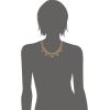 Lucky Brand 2 Layer Trendy Metal Dangle And Beaded Necklace