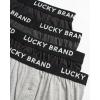 Lucky Brand Boxers for Men – 4 Pack Knitted Mens Underwear with Functional Fly – Classic Mens Boxers (S-XXL)(Black/Heather Grey/Jet)