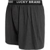 Lucky Brand Boxers for Men – 4 Pack Knitted Mens Underwear with Functional Fly – Classic Mens Boxers (S-XXL)(Black/Heather Grey/Jet)