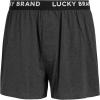 Lucky Brand Boxers for Men – 8 Pack Knitted Mens Underwear with Functional Fly – Classic Mens Boxers (S-XXL)(Black/Heather Grey/Jet)