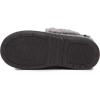 Lucky Brand Boy’s Faux Wool A-line House Shoes for Kids, Memory Foam Slippers(Grey/Grey)