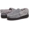 Lucky Brand Boy’s Faux Wool A-line House Shoes for Kids, Memory Foam Slippers(Grey/Grey)