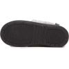 Lucky Brand Boy’s Faux Wool A-line House Shoes for Kids, Memory Foam Slippers(Grey/White)