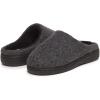 Lucky Brand Boy’s Faux Wool Clog Slippers with Memory Foam(Black)