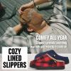 Lucky Brand Boy’s Faux Wool Clog Slippers with Memory Foam(Navy)