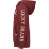 Lucky Brand Boys’ Long Sleeve Fleece Pull-Over Hoodie, Comfortable, Relaxed Fit with Kangaroo Pockets(Bear Port Heather)