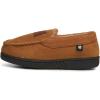 Lucky Brand Boy’s Micro Suede Fuzzy Lined Moccasin Slippers for Kids(Tan)