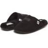 Lucky Brand Boy’s Micro-Suede Scuff Slippers, Kids House Shoes with Plush Lining(Black)