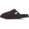 Lucky Brand Boy’s Micro-Suede Scuff Slippers, Kids House Shoes with Plush Lining(Black)