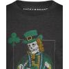 Lucky Brand Boys’ Short Sleeve Graphic Crew Neck T-Shirt, Soft, Comfortable, Relaxed Fit(Stay Golden Charcoal)