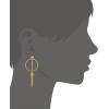 Lucky Brand Chic Hoop And Drop Chain Earrings