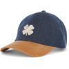 Lucky Brand Classic Cotton Adjustable | Dad Hat | Baseball Cap | Fishing | Low Profile | 5 Panel Design(Clover – Denim/Chorduroy)