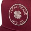 Lucky Brand Classic Cotton Adjustable | Dad Hat | Baseball Cap | Fishing | Low Profile | 5 Panel Design(Mfg Co Patch – Cardinal)