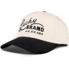 Lucky Brand Classic Cotton Adjustable | Dad Hat | Baseball Cap | Fishing | Low Profile | 5 Panel Design(Two Tone Embroidered – Stone/Black)