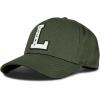 Lucky Brand Classic Cotton Adjustable | Dad Hat | Baseball Cap | Fishing | Low Profile | 5 Panel Design(Vintage Embroidered – Olive)