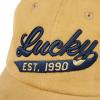 Lucky Brand Classic Cotton Hat | Adjustable | Dad Hat | Baseball Cap | Golf | Fishing | Low Profile | 5 Panel Design(1990 Embroidered – Gold)