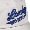 Lucky Brand Classic Cotton Hat | Adjustable | Dad Hat | Baseball Cap | Golf | Fishing | Low Profile | 5 Panel Design(1990 Embroidered – Light Grey)