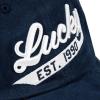 Lucky Brand Classic Cotton Hat | Adjustable | Dad Hat | Baseball Cap | Golf | Fishing | Low Profile | 5 Panel Design(1990 Embroidered – Navy)