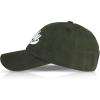 Lucky Brand Classic Cotton Hat | Adjustable | Dad Hat | Baseball Cap | Golf | Fishing | Low Profile | 5 Panel Design(1990 Embroidered – Olive)