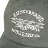 Lucky Brand Classic Cotton Hat | Adjustable | Dad Hat | Baseball Cap | Golf | Fishing | Low Profile | 5 Panel Design(Blue Jeans Co – Moss)