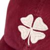 Lucky Brand Classic Cotton Hat | Adjustable | Dad Hat | Baseball Cap | Golf | Fishing | Low Profile | 5 Panel Design(Clover – Brick)