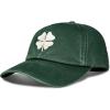 Lucky Brand Classic Cotton Hat | Adjustable | Dad Hat | Baseball Cap | Golf | Fishing | Low Profile | 5 Panel Design(Clover – Pine)