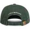 Lucky Brand Classic Cotton Hat | Adjustable | Dad Hat | Baseball Cap | Golf | Fishing | Low Profile | 5 Panel Design(Clover – Pine)