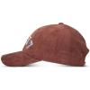 Lucky Brand Classic Cotton Hat | Adjustable | Dad Hat | Baseball Cap | Golf | Fishing | Low Profile | 5 Panel Design(Corduroy – Cognac)