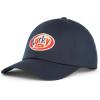 Lucky Brand Classic Cotton Hat | Adjustable | Dad Hat | Baseball Cap | Golf | Fishing | Low Profile | 5 Panel Design(Embroidered Patch – Navy)