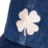 Lucky Brand Classic Cotton Hat | Adjustable | Dad Hat | Baseball Cap | Golf | Fishing | Low Profile | 5 Panel Design(Lucky Clover – Light Denim)