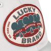 Lucky Brand Classic Cotton Hat | Adjustable | Dad Hat | Baseball Cap | Golf | Fishing | Low Profile | 5 Panel Design(Oval Clover Patch – Light Grey)