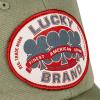 Lucky Brand Classic Cotton Hat | Adjustable | Dad Hat | Baseball Cap | Golf | Fishing | Low Profile | 5 Panel Design(Oval Clover Patch – Moss)